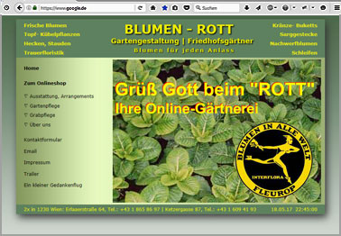 Webseite http://blumen-rott.at